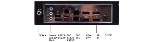 KBox F-300-V1K Rear I/O Ports